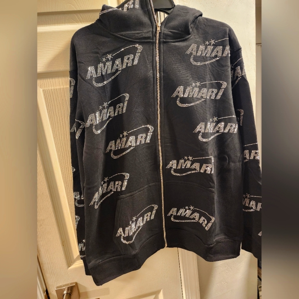New Amari large Black/ Rhinestone jacket